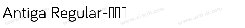 Antiga Regular字体转换